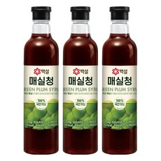 백설 매실청, 1.025kg, 3개
