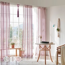 뷰하우스 코인망사 커튼 2p