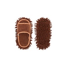 AIMEDIA 艾美迪雅 超細纖維拖把鞋 深色不怕髒 強力吸水除塵, 棕色, 1雙