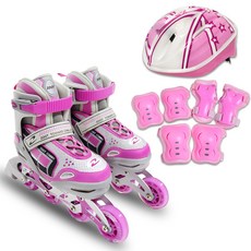 ZOOT 直排輪+護膝+安全帽, 粉色的