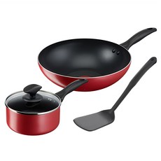 Tefal 特福 饗樂不沾鍋4件組, B486S495, 28cm小炒鍋 + 16cm湯鍋 + 16cm鍋蓋 + 鍋鏟, 1組