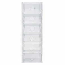MUJI 無印良品 壓克力小物收納盒 8.7 x 17 x 25.2cm, Transparent, 6層
