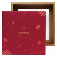 Pomei 博美 6吋乳酪蛋糕盒 21.6 x 21.6 x 8.1cm(內徑19.8 x 19.8 x 8.1cm) 10個, 紅色, 1包