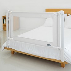 aguard 嬰兒簡易滑動床邊安全護欄, 白色