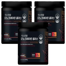 一水肌酸粉Plus, 600g, 3罐