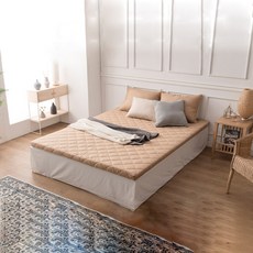 아지오텍스 서포트슬립 메모리폼 토퍼 매트리스, 모카라떼, 5cm