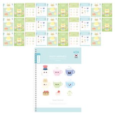 PENPIA 1000 小學線圈8格書寫筆記本 10入, 隨機出貨, 3個