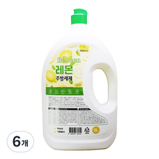Bebeen 家用檸檬洗碗精, 6個, 2L