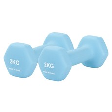 LIVESPO 防滑啞鈴, 2kg, 2個