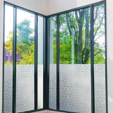 DEKOREA 可重複使用非黏性窗戶貼紙, 線條藤蔓H-616, 90cm x 長度 2m