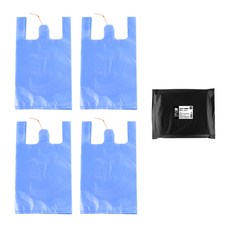 Musangpyo 塑膠提袋 天空藍, 4L, 4個