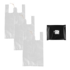 Musangpyo 塑膠提袋 白色, 6L, 3組