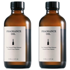 FRAGRANCE 法式精油茶色擴香瓶, 伯爵茶與小黃瓜, 100ml, 2瓶