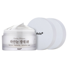 Nella One Day Whitener White Eye Tone Up Brightening 發酵麵霜 50ml, 單色, 2罐