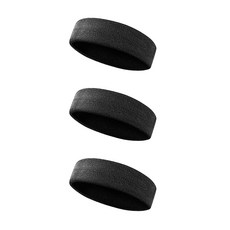 이그니스 스포츠 헤어밴드, 블랙, 3개