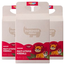 MiNiMAX 綜合維他命礦物質軟糖 草莓口味, 30顆, 3盒