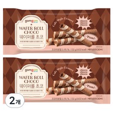 곰곰 웨이퍼롤 초코, 132g, 2개