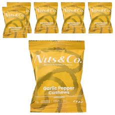 Nuts&Co. 堅果之間 天然輕調味 蒜香胡椒腰果, 6個, 25g