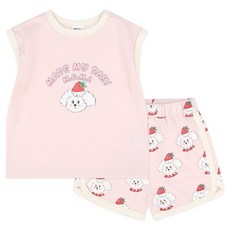 mollimelli friends 兒童透氣我的貴賓狗無袖居家服套裝