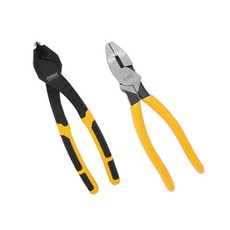 DEWALT 得偉 斜口鉗 DWHT74274+鯉魚鉗 DWHT70796 183mm, 1套
