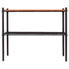 dayneeds 日需百備 松木烤漆架, 黑框 + 柚木, 2層