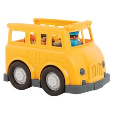 BATTAT 科育感統玩具 樂波島 1歲以上, 早點名校車 黃色, 1組
