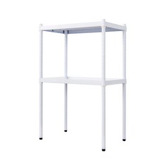 dayneeds 日需百備 極致工藝 烤漆架 展示架 儲藏架 收納層架 層架 鐵架, 白色, 2層