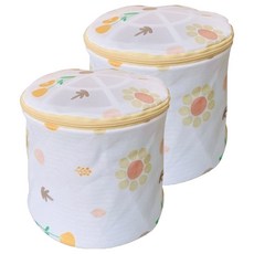 MIKA HOUSE 橘之屋 密網內衣洗淨袋 Set 2個, 和風 白色