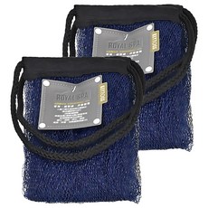 KEYTOSS 詰朵斯 Royal SPA 去角質專科 厚織粗感拉背條 SPA級舒適沐浴體驗 輕柔去角質 清潔無死角, 深藍色, 1入, 2個