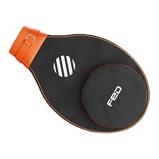 FeD 純紡織網球自助訓練工具收納包, 橙色（訓練工具）、黑色（包）