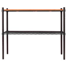 dayneeds 日需百備 松木烤漆架, 黑框 + 柚木, 2層