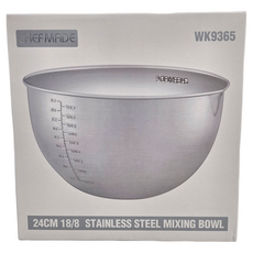 CHEFMADE 學廚 304不銹鋼料理盆, 24 x 14.3cm, WK9365, 1個