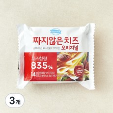 덴마크 짜지않는 치즈 오리지널, 18g, 14개입, 3개