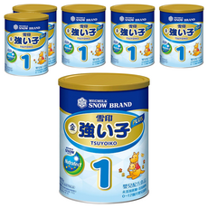 SNOW 雪印 金強子1號 PLUS嬰兒配方食品 奶粉 0~12月, 900g, 6罐