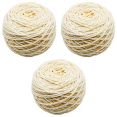 마크라메 색상 면사 3mm 100g, 실크, 3개