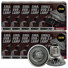 NOMOY PET ND-10 UVA UVB 加熱燈 3.0 25W, 單一顏色, 10個