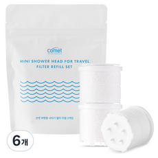 comet 旅行用蓮蓬頭濾芯補充, 6個