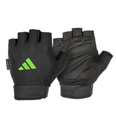 adidas 愛迪達 Essential 綁帶健身手套, 1個, 綠色