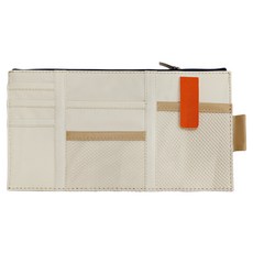 車用遮陽板收納袋 11.7 x 27.7 cm, 米白色, 1個