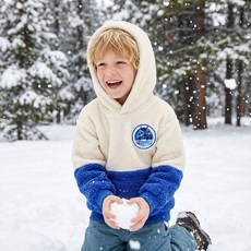 酷炫車神男童X羊羔毛九分連帽T恤