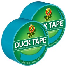 DUCK TAPE 彩色膠帶 水藍色, 2個