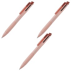 lobda 3色原子筆 0.38mm, 3個, 土壤粉紅色