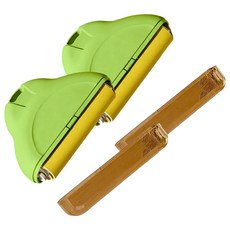 MOLY'S HOUSE 可水洗半永久衣物除塵器 便攜式迷你除塵滾輪 淺綠色, 2個