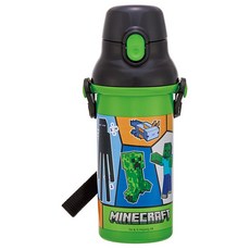 Skater AG彈蓋直飲水壺 95 x 79 x 210mm, Minecraft, 480ml, 1個
