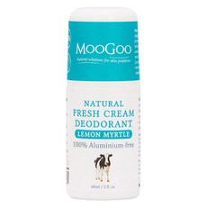 MOOGOO 天然草本體香劑 檸檬香桃木香味 100%不含鋁, 60ml, 1瓶