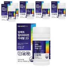 내츄럴플러스 임팩트 멀티비타민 미네랄 23, 90정, 6개