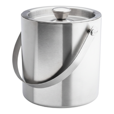 taylor's eye witness Taproom不鏽鋼雙層冰桶 附蓋 髮絲銀, 1個, 3.8L