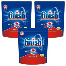 finish MUSE 洗碗機專用 紅球強效洗碗錠 94顆, 3包, 18g