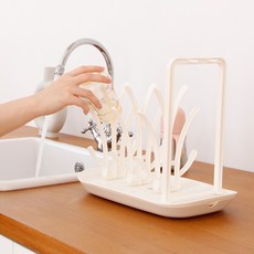 Yecomam 奶瓶瀝水架, 米色, 單品