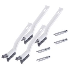 Modern More 縫隙刷 浴室 窗戶 多用途 廁所 清潔刷, 4個, 白色